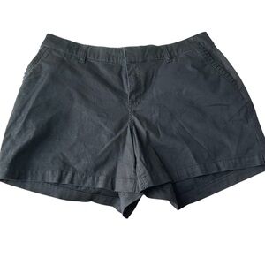 Lane Bryant Women's Girlfriend Shorts Black Size 14‎ Cotton Blend